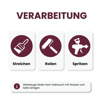 1 L Latexfarbe, Abwaschbare Wandfarbe, RAL Farbwahl - MATT