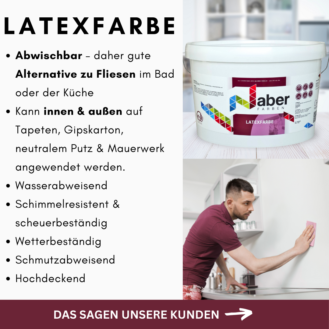 2,5 L Latexfarbe, Wandfarbe, Farbwahl - MATT