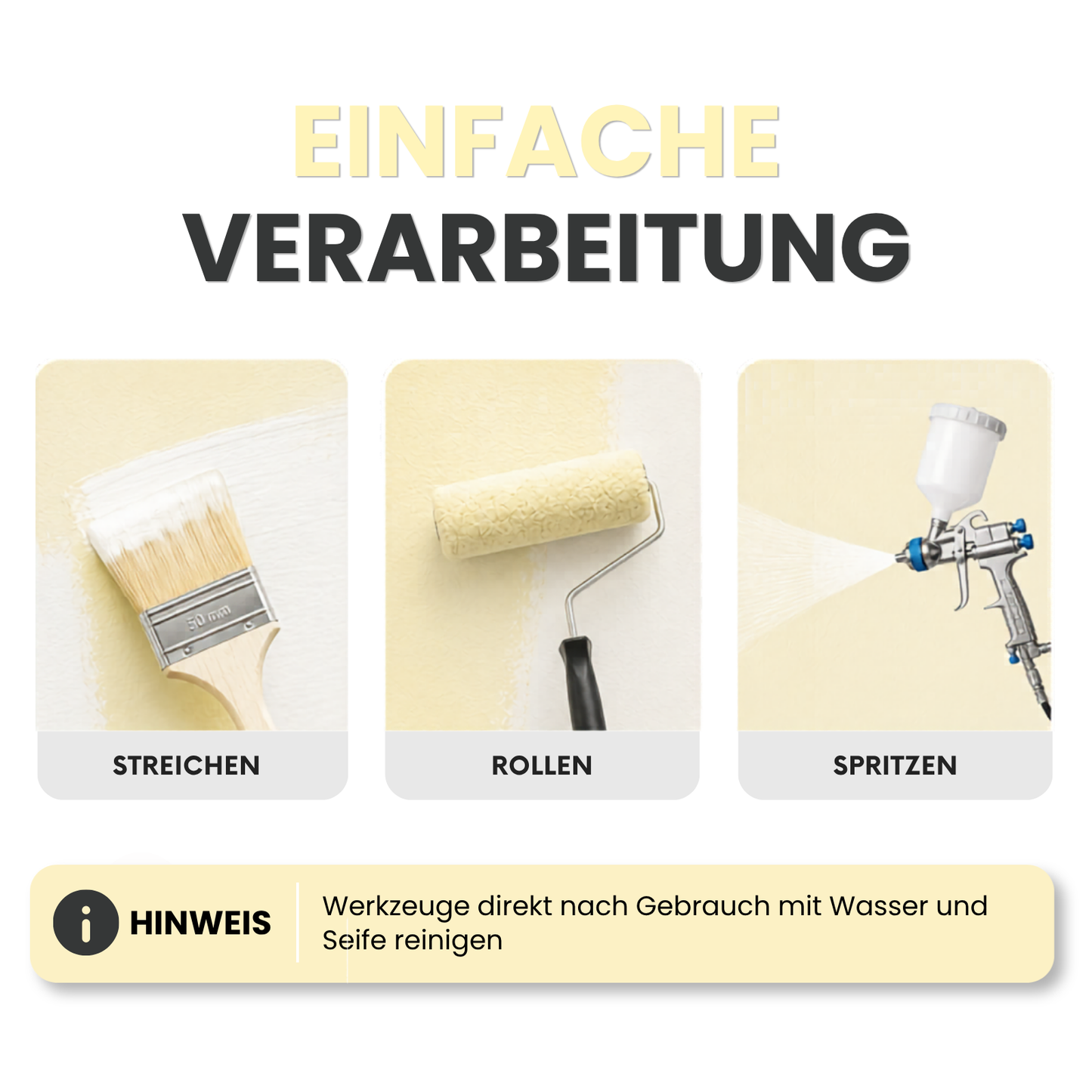 Nikotinfarbe, Nikotinsperre, Fleckenisolierend, Ruß & Nikotin Isolierfarbe, WEISS - MATT