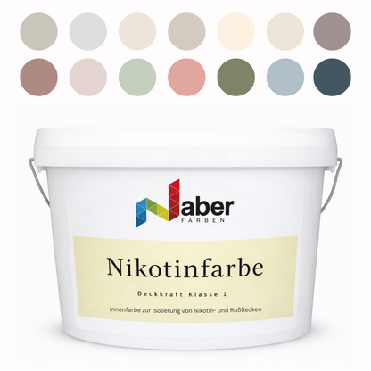 Nikotinfarbe, Isolierfarbe, Nikotinsperre, Profi-Qualität, Farbwahl - MATT