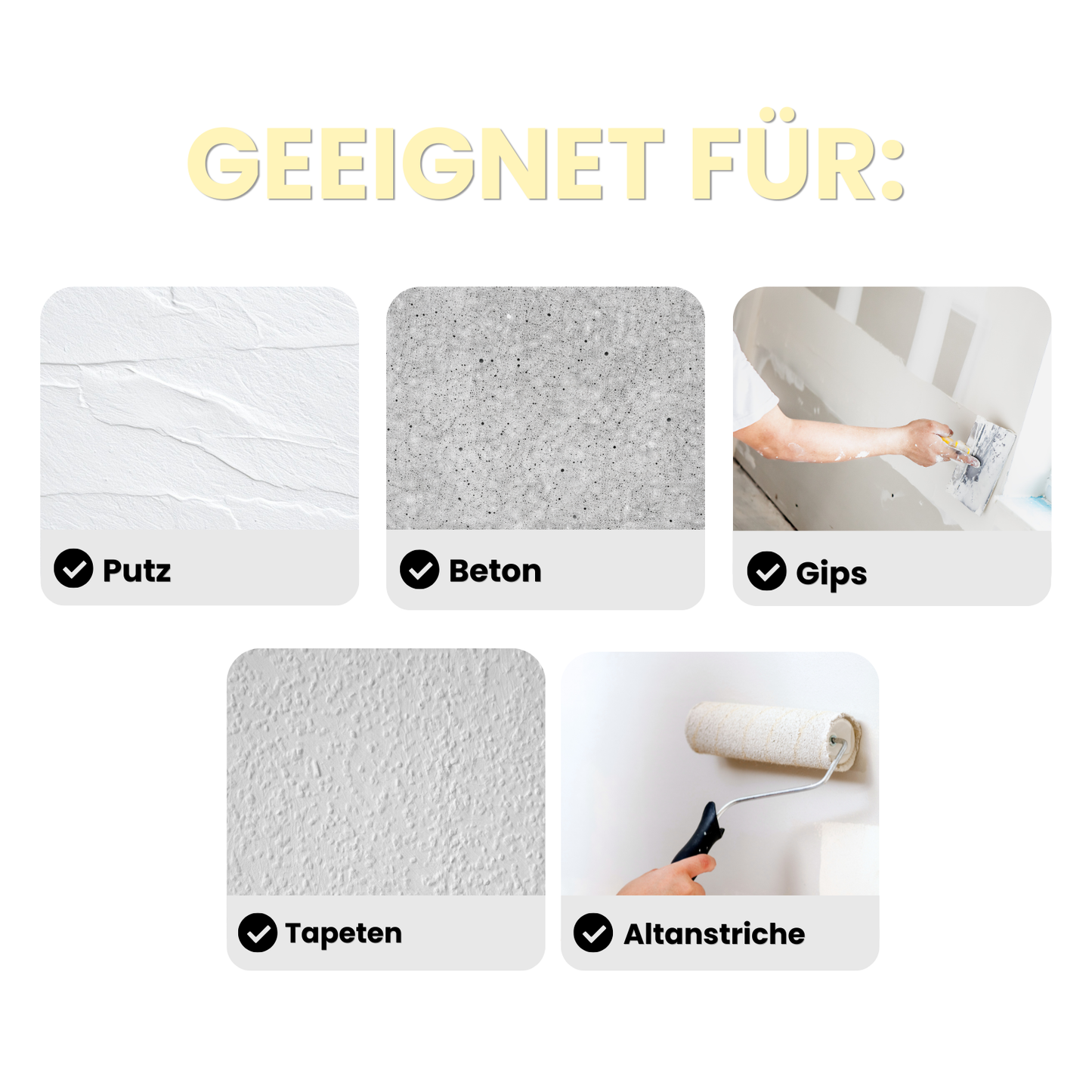 Nikotinfarbe – Hochdeckende Isolierfarbe gegen Nikotin-, Ruß- & Wasserflecken, Feine Farben - MATT
