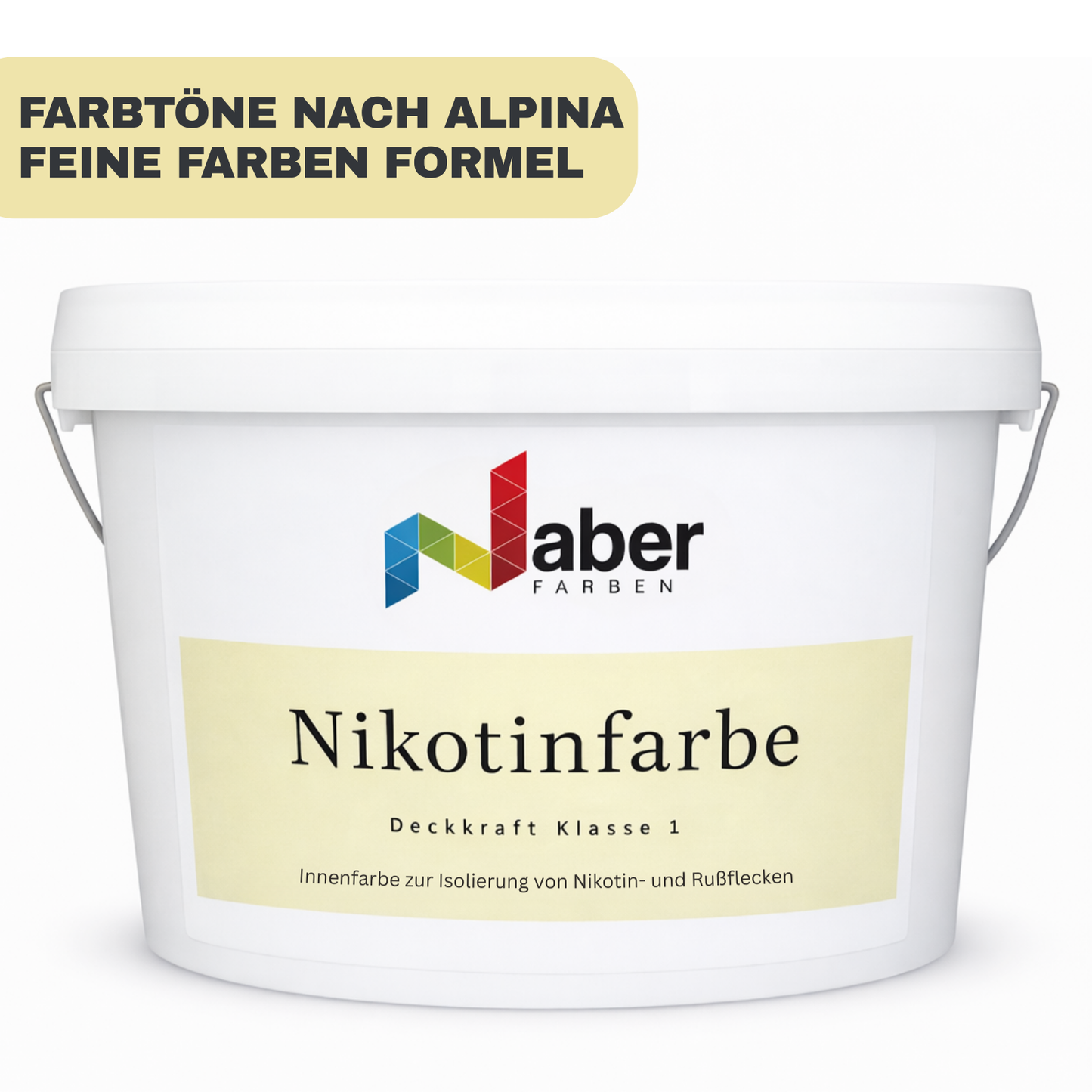 Nikotinfarbe, Nikotinsperre, Ruß- und Nikotin Isolierfarbe, Farbmuster/Probe, Feine Farben, Farbwahl - MATT