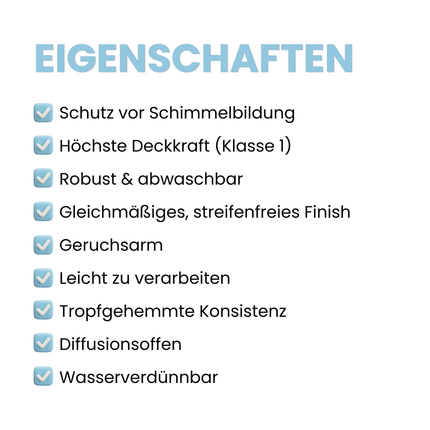 Antischimmelfarbe, Feuchtraumfarbe, Schimmelhemmende Innenfarbe, Farbwahl - MATT