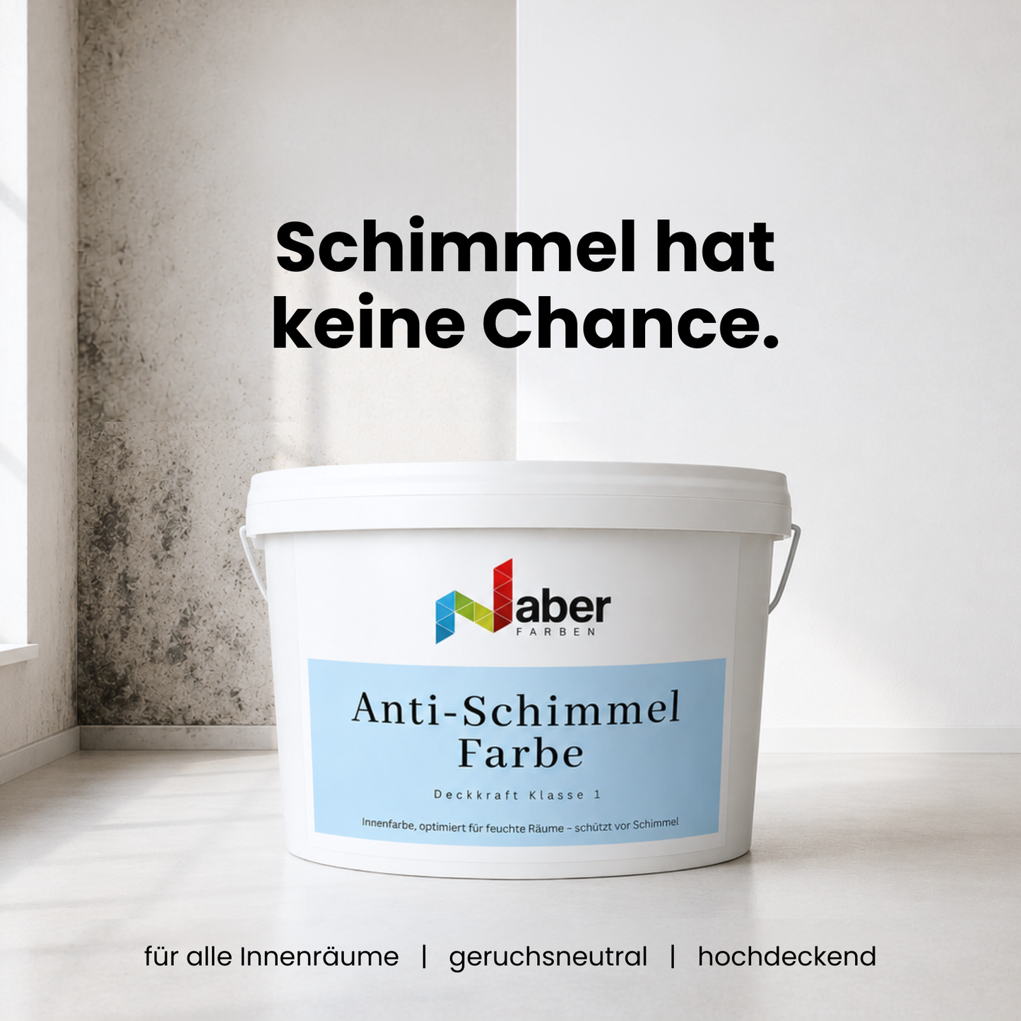 Antischimmelfarbe, Feuchtraumfarbe, Schimmelhemmende Innenfarbe, Farbwahl - MATT