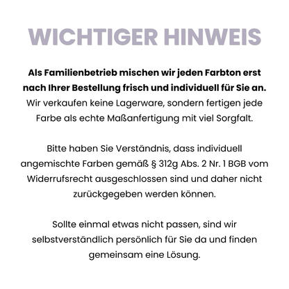 Silikat Fassadenfarbe für Innen & Außen, Hausfarbe, Sockelfarbe, Farbwahl, nach Caparol 3D-System Plus Farbkarte - Matt