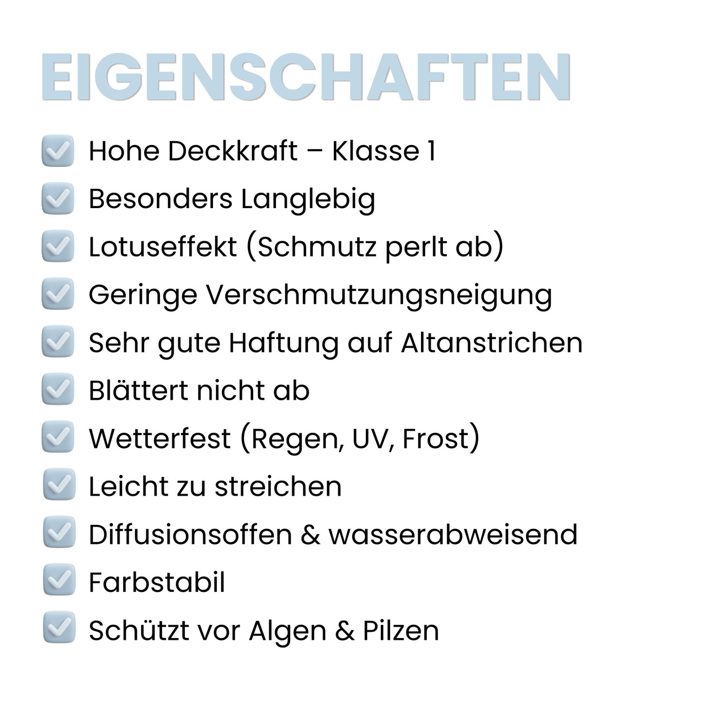 Silikonharz Fassadenfarbe, Außenfarbe, Lotuseffekt, RAL Farbwahl - MATT