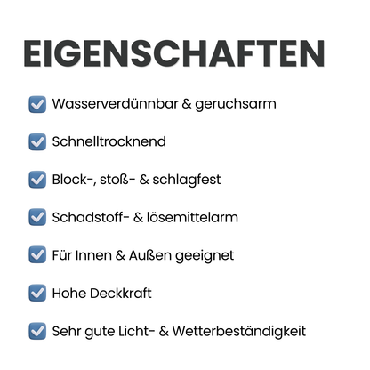 Fenster & Türenlack 3in1, Ventilack auf Wasserbasis, Farbwahl – Seidenmatt