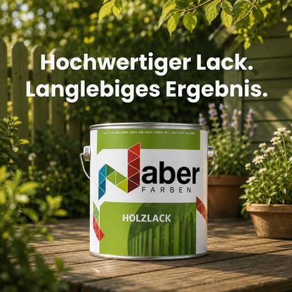 375 ml Holzlack, Holzfarbe, Kunstharzlack, für alle Holzbauteile, RAL Farbwahl - SEIDENMATT