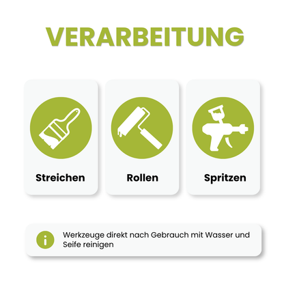 Acryl Buntlack 3 in 1, Wasserbasierter Holz- & Möbellack ohne Schleifen, Wasserbasiert, Farbwahl - Seidenmatt