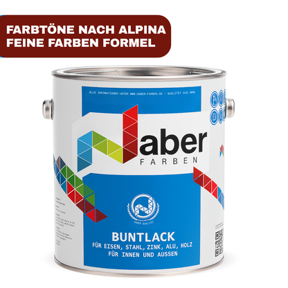Buntlack, Kunstharzlack, Holz, Eisen, Metall, Feine Farben - Seidenmatt