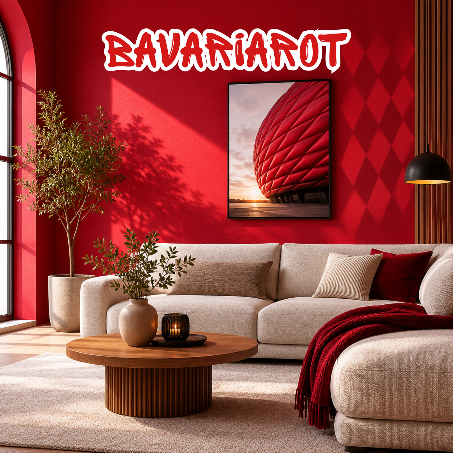 Innenfarbe, Wandfarbe, Bavariarot, Bayern Vereinsfarbe - Matt