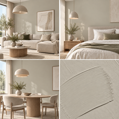 Premium Wandfarbe - Beige Cloud, Hochdeckend, Tropf- & Spritzgehemmt – Matt