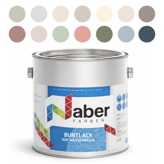Buntlack auf Wasserbasis, Holzlack, Farbwahl, Profi-Qualität - Matt