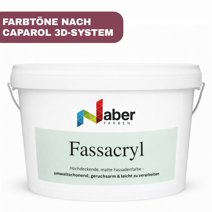 Acryl Fassadenfarbe, Hausfarbe, Außenfarbe, nach Caparol 3D-System Plus Farbkarte - Matt