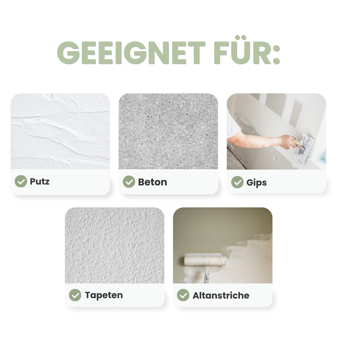 Naber Farben Innenfarbe, Matt, Wand- & Deckenfarbe, Feine Farben Farbtöne, Profiqualität