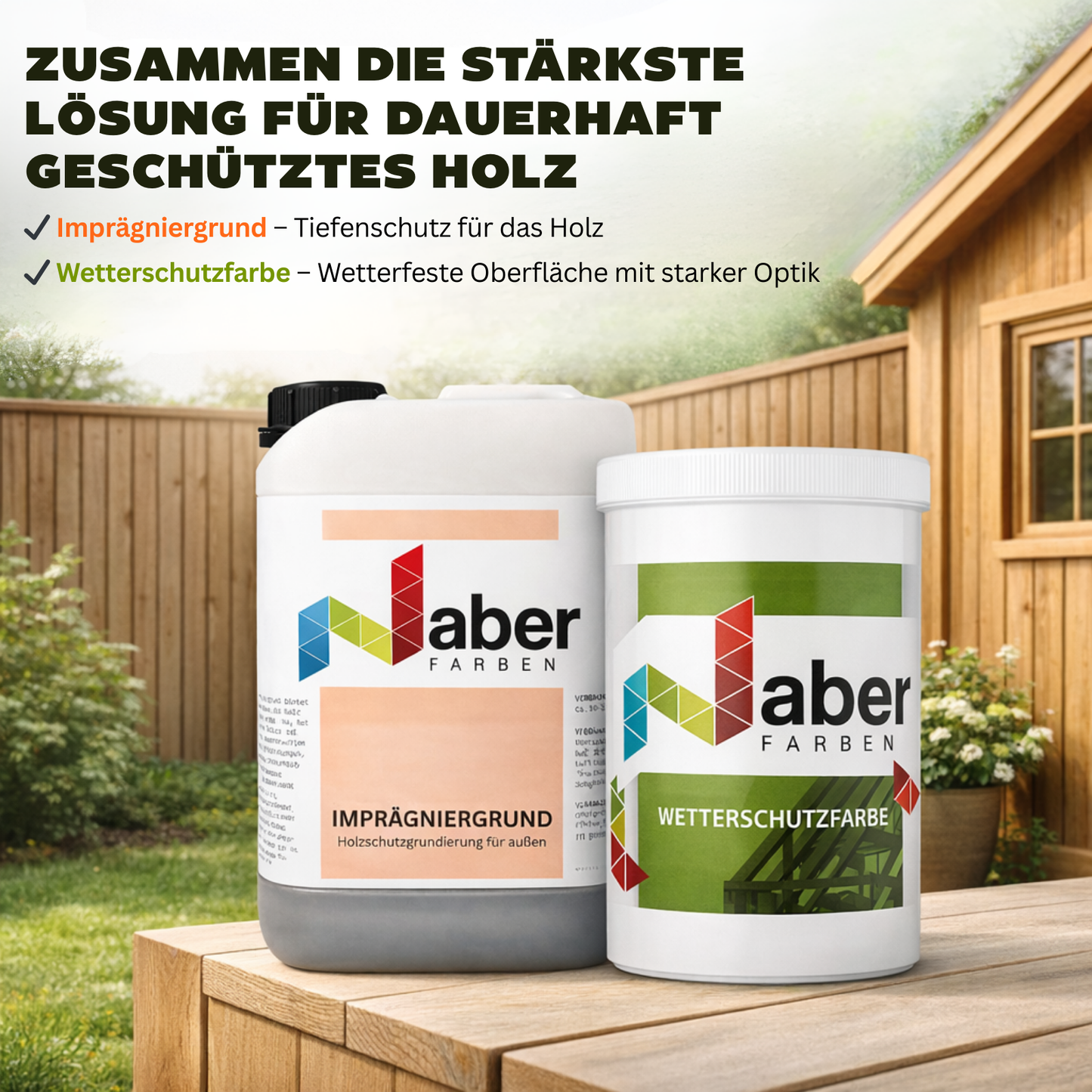 2,5 L Wetterschutzfarbe, Holzfarbe, Holzschutzfarbe, Deckend, RAL Farbwahl - Seidenmatt