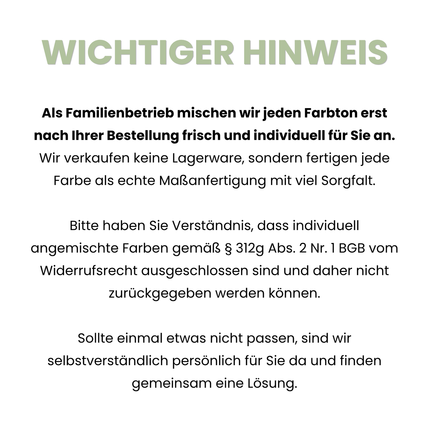 Innenfarbe, Wandfarbe, Farbwahl, Profi-Qualität - MATT