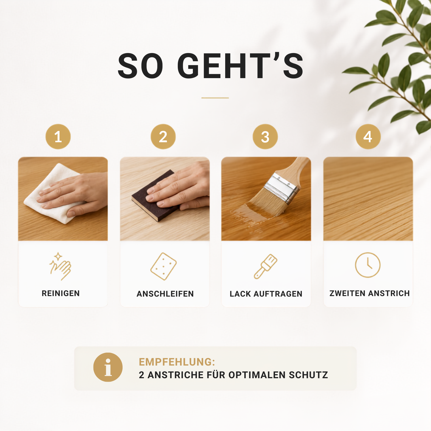düfa 2in1 Klarlack Seidenglänzend – Schutzlack & Grundierung für Holz, Transparente Holzlackierung, Farblos