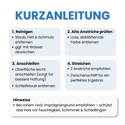 Buntlack auf Wasserbasis, Holzlack, Geruchsarm, Bunte Farbwahl - Seidenmatt