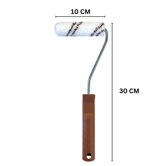 10 cm Lasurroller, mit Griff, für alle Lasuren, perfekte Farbhaltung