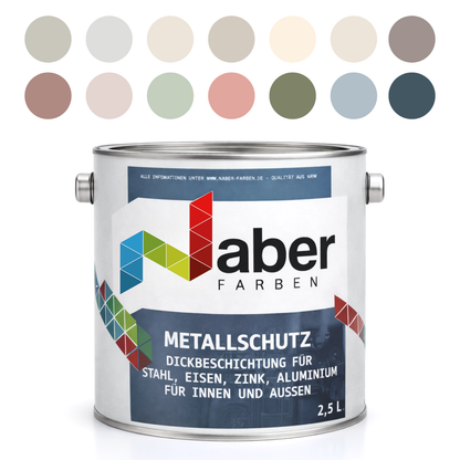 Metallschutzlack 3 in 1, Rostschutz + Grundierung, Farbwahl - SEIDENMATT