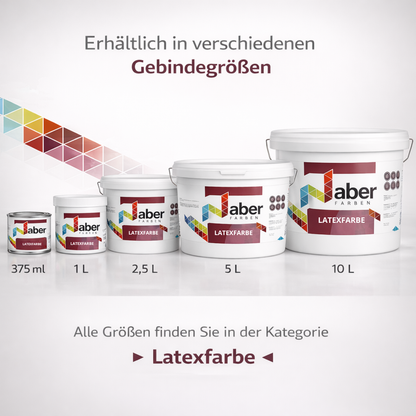 1 L Latexfarbe, Inennfarbe, Abwaschbar, RAL Farbwahl - MATT