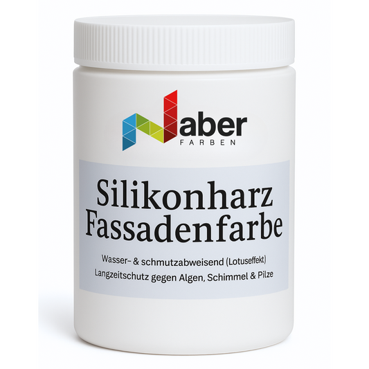 1 L Silikonharz Fassadenfarbe, Lotuseffekt, RAL Farbwahl - MATT