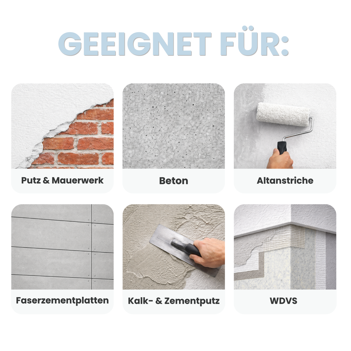 Silikonharz Fassadenfarbe, Außenfarbe, Lotuseffekt, Farbwahl - Matt