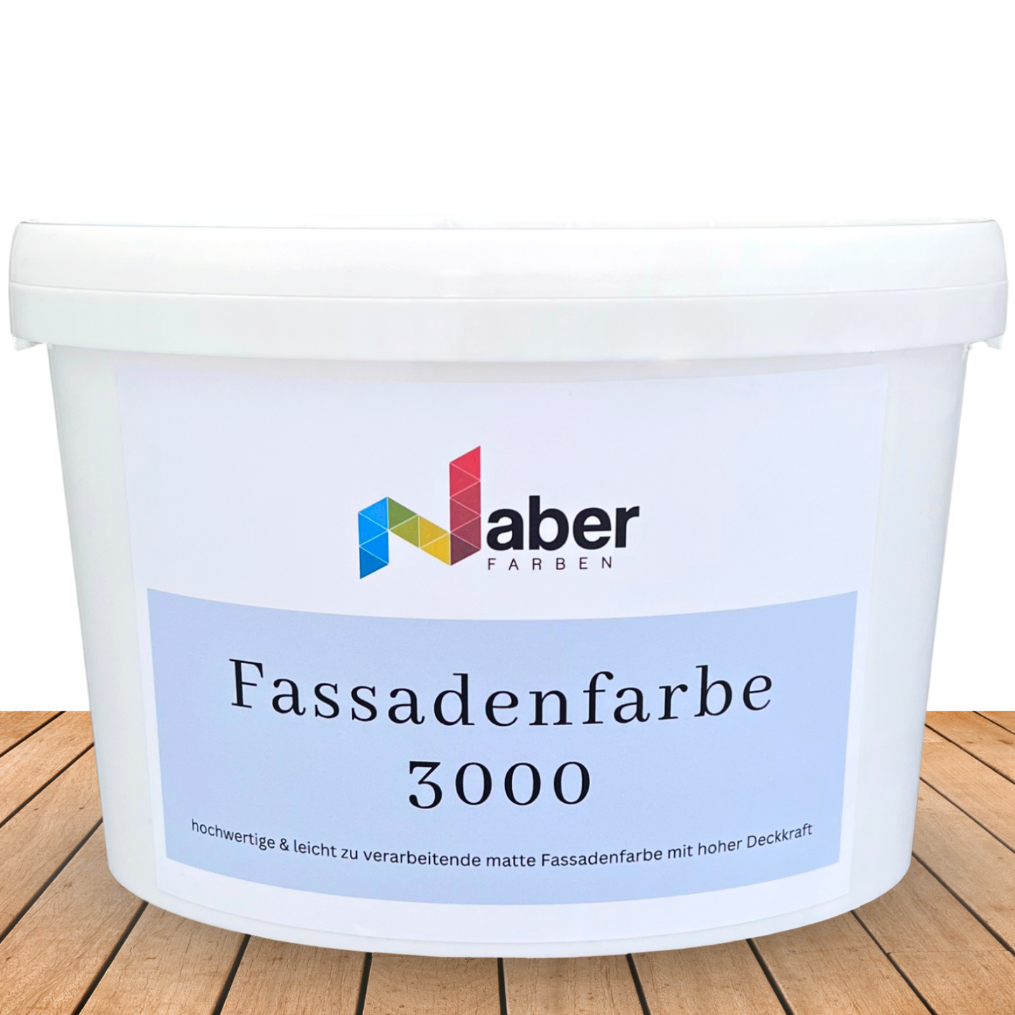 10 L Fassadenfarbe 3000, Umweltschonend, alle Untergründe, WEISS - MATT