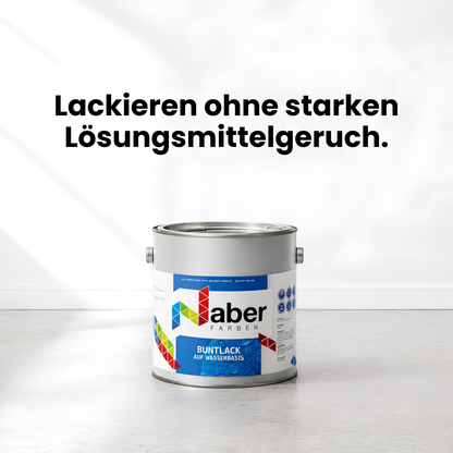 Buntlack auf Wasserbasis, Holzlack, Geruchsarm, Bunte Farbwahl - Seidenmatt