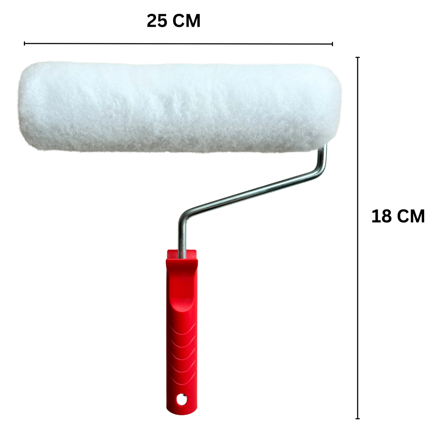 25 cm Wand- und Deckenwalze mit Griff, Raufaser/Strukturtapete, für strukturierte Untegründe