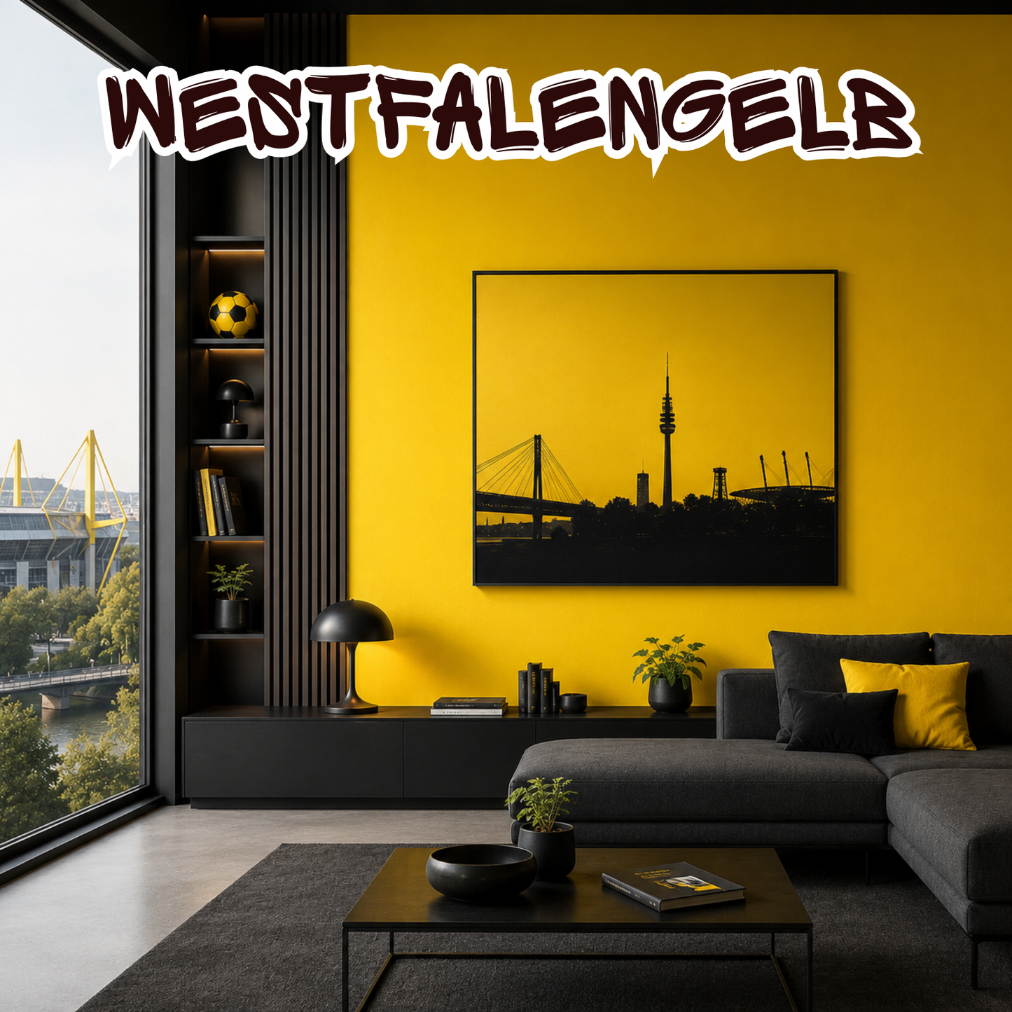 Innenfarbe, Wandfarbe, Westfalengelb, Dortmund Vereinsfarbe - Matt